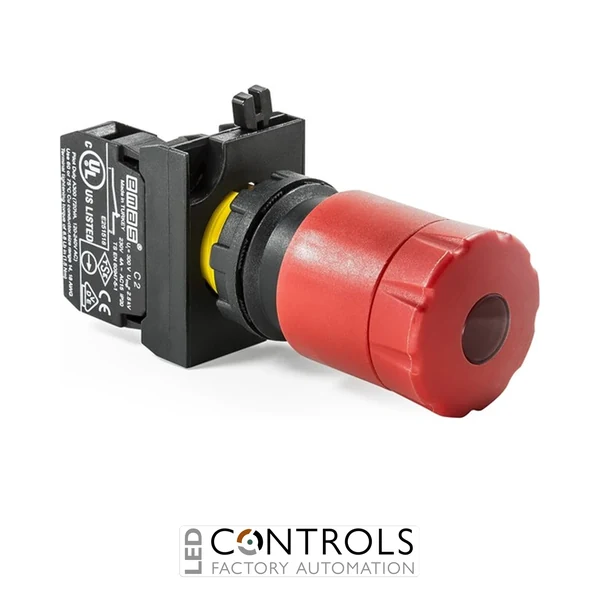EMAS CP200ECS30 EMAS CP EMER. PUSH BUTTON 1NC 30 MM WITH SIGNAL TWIST TO RELEASE
