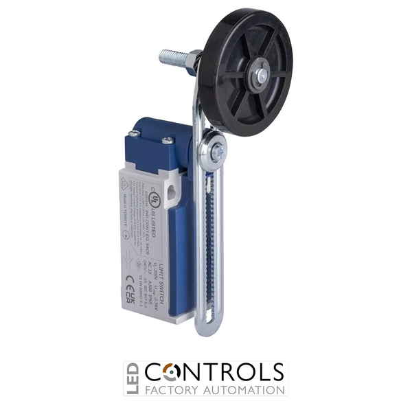 EMAS L5K23MEL123A EMAS L5 SERIES LIMIT SW SLOW ACTION 1NC+1NO RUBBER ROLLER ADJUSTABLE