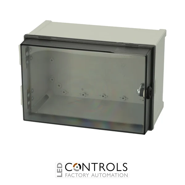 8113036 Fibox CAB PC 203018 T3B Cabinet, Polycarbonate, Smoked transparent door Lock on the short side