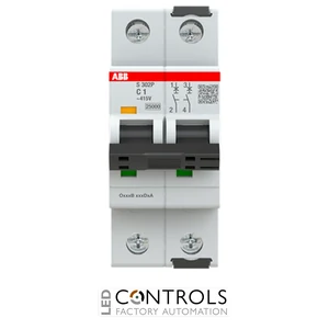 2CDS382001R0014 ABB S302P-C1 Miniature Circuit Breaker - 2P - C - 1 A