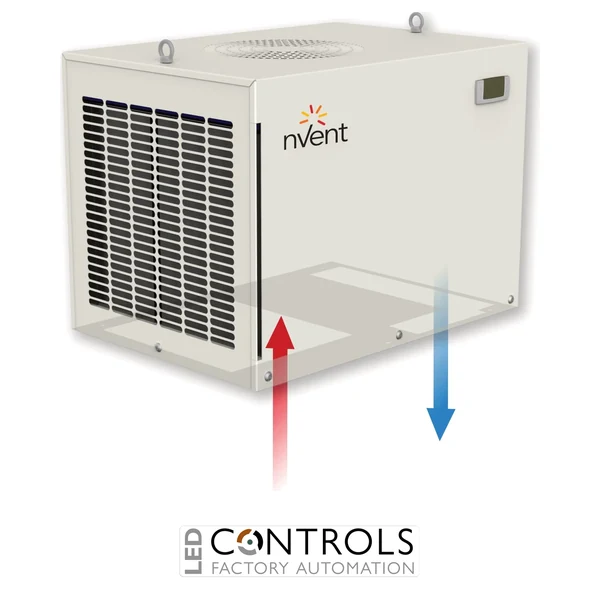 DEK12BTU9 nVent Hoffman Roof Mount Air Conditioner, 1150 W, 230 V, 415x401x572 Stainless Steel, UL