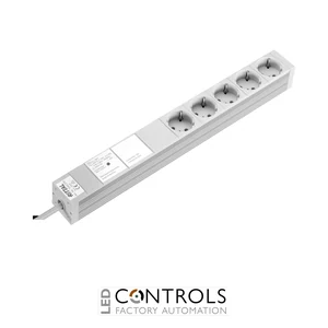 DK7240.230 Rittal Socket strip CEE 7/3 (type F) 5-way 250 V 16 A LHD: 4826x44x44mm