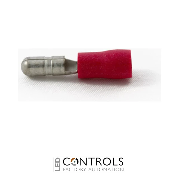 RMB40/VR Partex Male & Female Bullets, Male 4mm, Red, pack 100