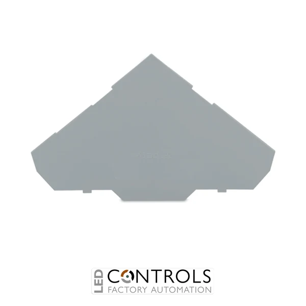 280-319 Wago End and intermediate plate;1 mm thick;for triple-deck terminal blocks;gray