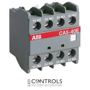 1SBN010040R1004 ABB CA5-04E Auxiliary Contact Block 4NC Front Mount