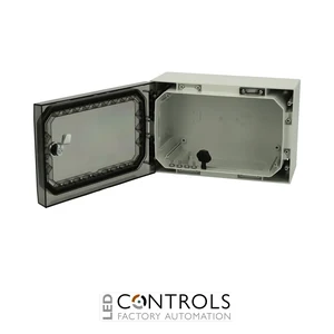 8121020N Fibox ARCA 203015T No MP Cabinet, Polycarbonate Transparent cover, 1-point locking, hinges on the short side, without mountingplate