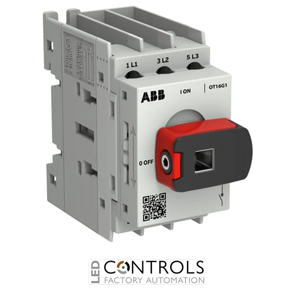 1SCA163366R1001 ABB OT16G1-3MS Switch-disconnector OT Plus 16 A, size G1, 3-pole, incl. handle