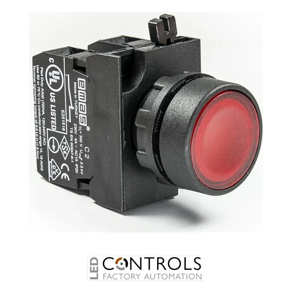 EMAS CP202DK EMAS CP PUSH BUTTON WITH ADAPTER STOP RED