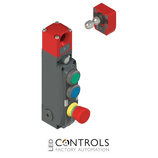 NG 2D1E418T-F31 Pizzato NG series safety switch with lock and integrated control devices, with actuator
