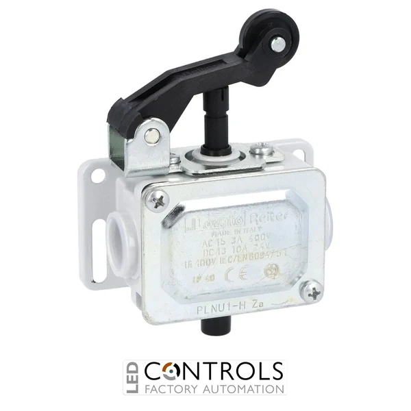 PLNU1H - ROLLER CENTRE PUSH LEVER 1NO+ 1NC LIMIT