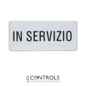 8LM2TAI223 - """ETICHETTA """"IN SERVIZIO"""""""