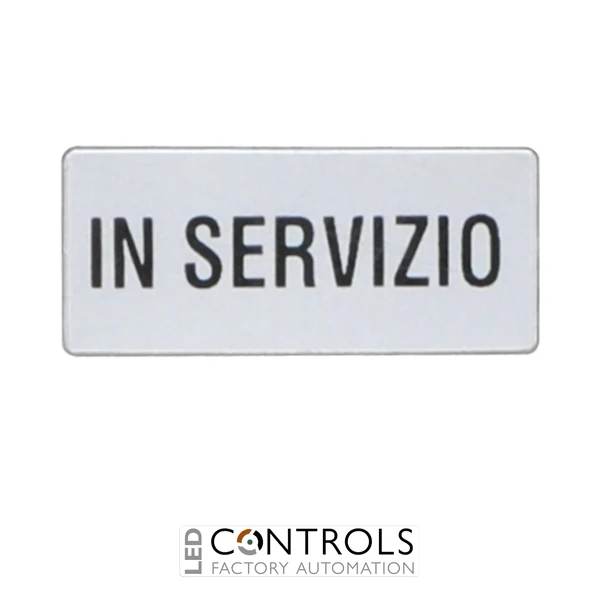 8LM2TAI223 - """ETICHETTA """"IN SERVIZIO"""""""