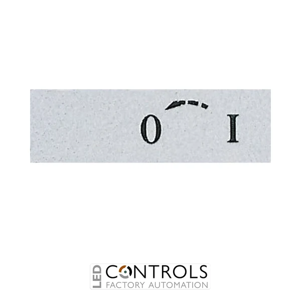 EMAS BET0801OK EMAS B PUSH BUTTON PLATE 8 MM WITH ARROW SIGN (0-I)