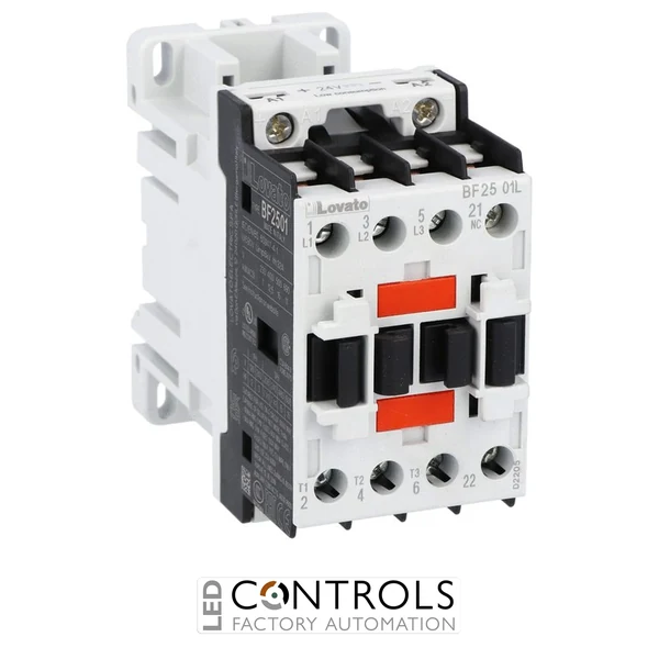 BF2501L024 - 3P CONTACTOR 1NC 25A AC3 24VDC LOW C.