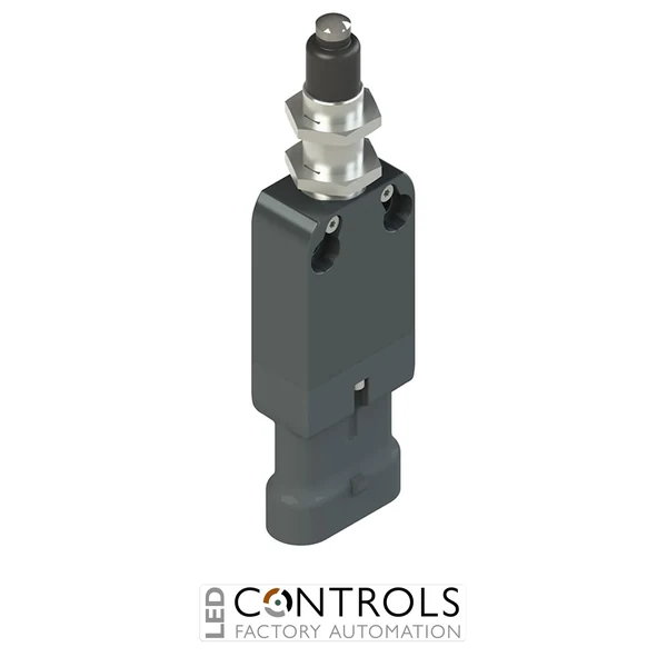 NA B110EE-SAK Pizzato Modular prewired switch with plunger, M12 threaded bearing and external rubber gasket