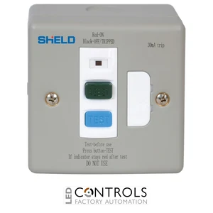 sne3-2130fs chint rcd fused spur metal