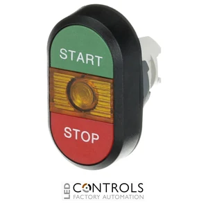 1SFA611133R1103 ABB MPD4-11Y Double Pushbutton START STOP with Yellow Indicator - image 2
