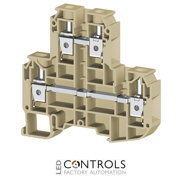 ERD10BEIGE IMO Screw Clamp Terminal 10mm, 300V, 30A, Double Deck
