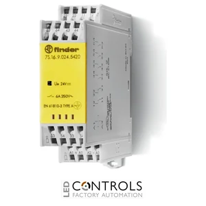 7S.16.9.024.5420 Finder Modular relay with forcibly guided contacts 6 - 10 A