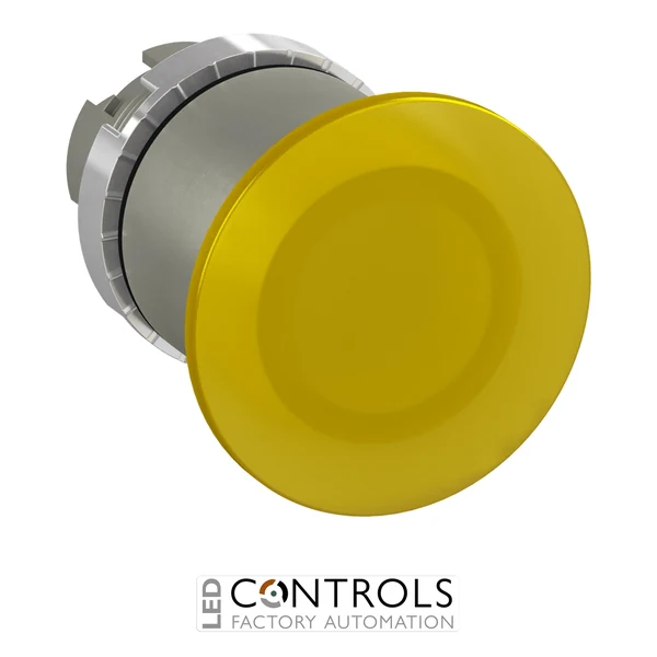 1SFA184563R9103 ABB P9MET4GL1 Yellow 40 mm Illuminated Maintained Mushroom Pushbutton