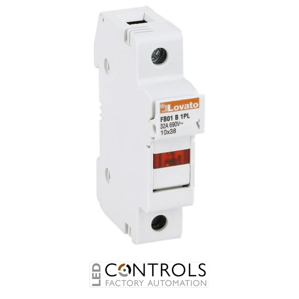 FB01B1PL - FUSE HOLDER 1P 10X38 NO UR C/W IND.