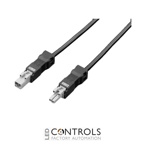 SZ2500.440 Rittal Connection cable for through-wiring, 2-pole, 24 V DC, length 100 mm