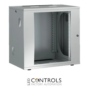 DK7507.200 Rittal FlatBox WHD: 700x758x700mm 15 U with 482.6mm (19") mounting frame