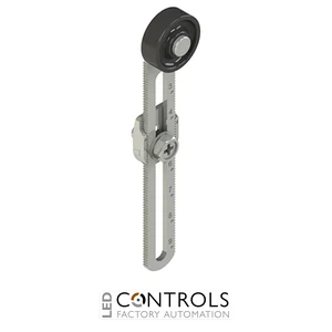 VN A00KP Pizzato Adjustable length straight metal revolving lever with technopolymer roller ? 20 mm