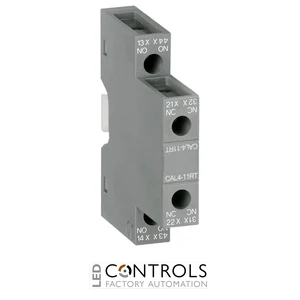 1SBN010129R1011 ABB CAL4-11RT Auxiliary Contact Block 2 Pole 1NO 1NC Side Mounted for AF09-AF38 Contactors