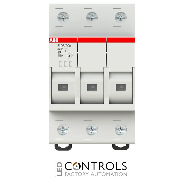 2CSM289613R1801 ABB E9320S E 93/20S Fuse Holder 3P 20 A 8.5 × 31.5 mm