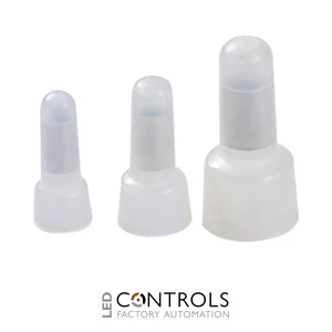 CE0515 Partex Closed End Connectors, For Wire 0.5 - 1.5mm², Clear, pack 100