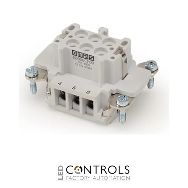 EMAS EB006CP00 EMAS EBM 6 POLES 16 A FEMALE INSERT
