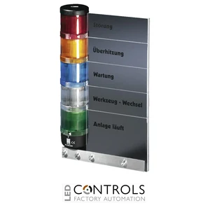 SG2374.150 Rittal Label panel for signal pillar modular for 5 optical components