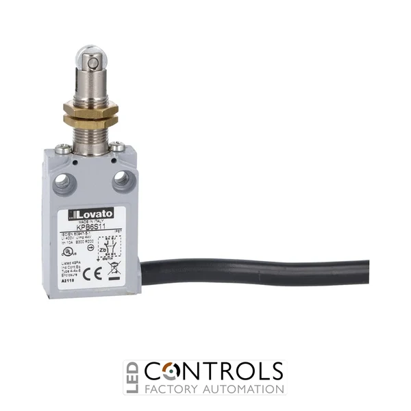 KPB6S11 - M12 HEAD PREWIRED METAL 1NO+1NC SNAP AC.
