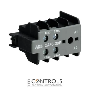 GJL1201330R0006 ABB CAF6-20E Auxiliary Contact Block 2NO Front Mount
