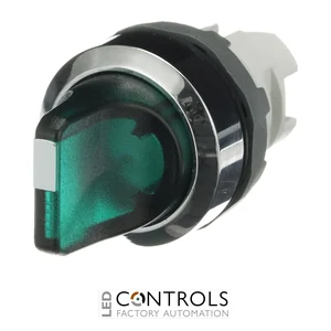 1SFA611200R3102 ABB M2SS1-31G Green Illuminated 2-Position Selector Switch - image 3