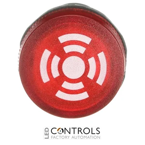 1SFA619600R6121 ABB CB1-612R Red Illuminated Pulsating Buzzer 110-130 V DC