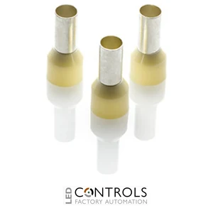 CEF1012G-K Partex single insulated cord end ferrule, 10mm², 12mm barrel, Ivory, pack of 1000