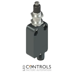 NA B110EE-SMK Pizzato Modular prewired switch with plunger, M12 threaded bearing and external rubber gasket