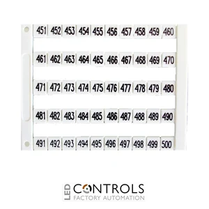 MT5-451-500 IMO Marker 5 x 5 mm White, Printed 451-500