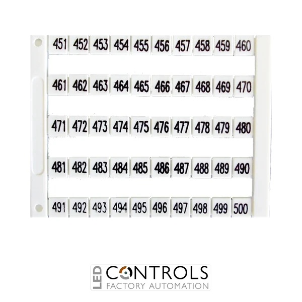MT5-451-500 IMO Marker 5 x 5 mm White, Printed 451-500