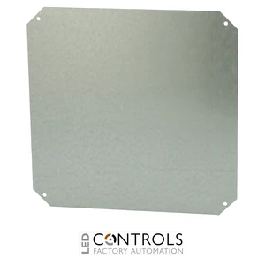8120734 Fibox MPS ARCA 4040 Mounting plate (350x250x2 mm) Galvanized steel, for sizes 400x400x210