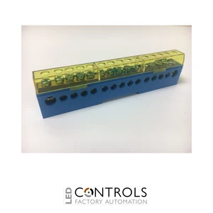 Teknomega ITB1025 - Omega Insulated 1 Pole Distribution Block 80A - 15 Ways
