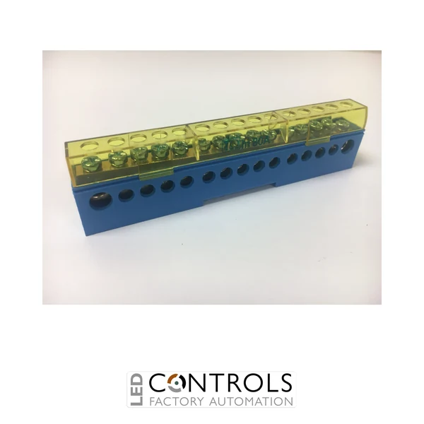Teknomega ITB1025 - Omega Insulated 1 Pole Distribution Block  80A - 15 Ways