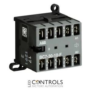 GJL1313003R0101 ABB BC7-30-10-F-01 ABB BC7-30-10-F-01 3 Pole Mini Contactor Relay 7A 1NC Auxiliary Contact 24V AC Coil Front Mounted