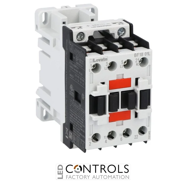 BF1801L024 - 3P CONTACTOR 1NC 18A AC3 24VDC LOW C.