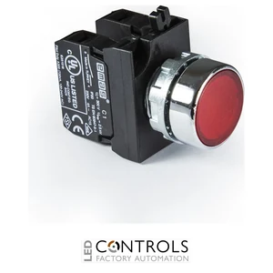 EMAS CM101DK EMAS CM PUSH BUTTON WITH ADAPTER 2NO RED WITH NUT
