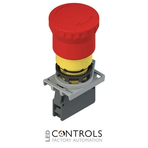 E2 AC-DXBC1006 Pizzato Complete unit with emergency pushbutton, fixing adapter and contacts