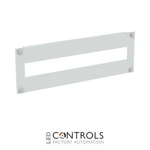 4TBA831802C0100 ABB 831802 ARIA 75 Slotted Modular Cover Plate 22M Grey Plastic IP20 - image 3