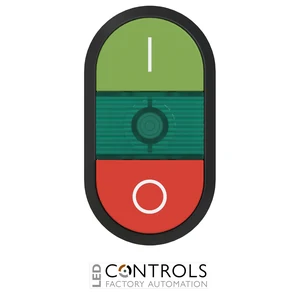 1SFA611142R1102 ABB MPD13-11G Illuminated Green/Red Double Pushbutton with Green Indicator